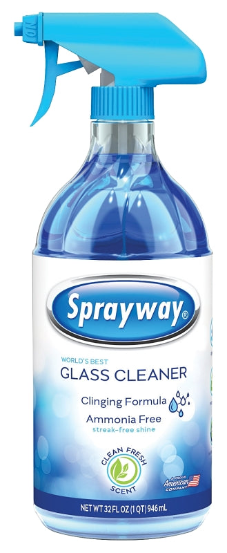 SPRAYWAY Sprayway SW5000R Glass Cleaner, 32 oz Bottle, Liquid, Fresh, Blue CLEANING & JANITORIAL SUPPLIES SPRAYWAY