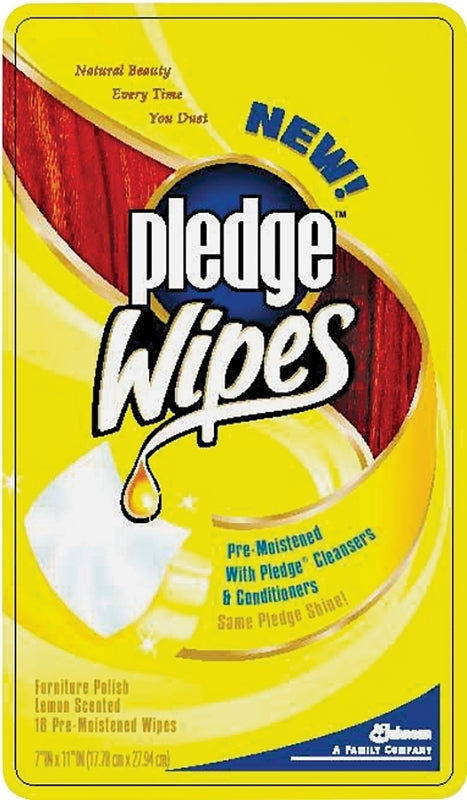 PLEDGE Pledge 72807 Furniture Wipe, White, Liquid, Lemon, Pleasant CLEANING & JANITORIAL SUPPLIES PLEDGE