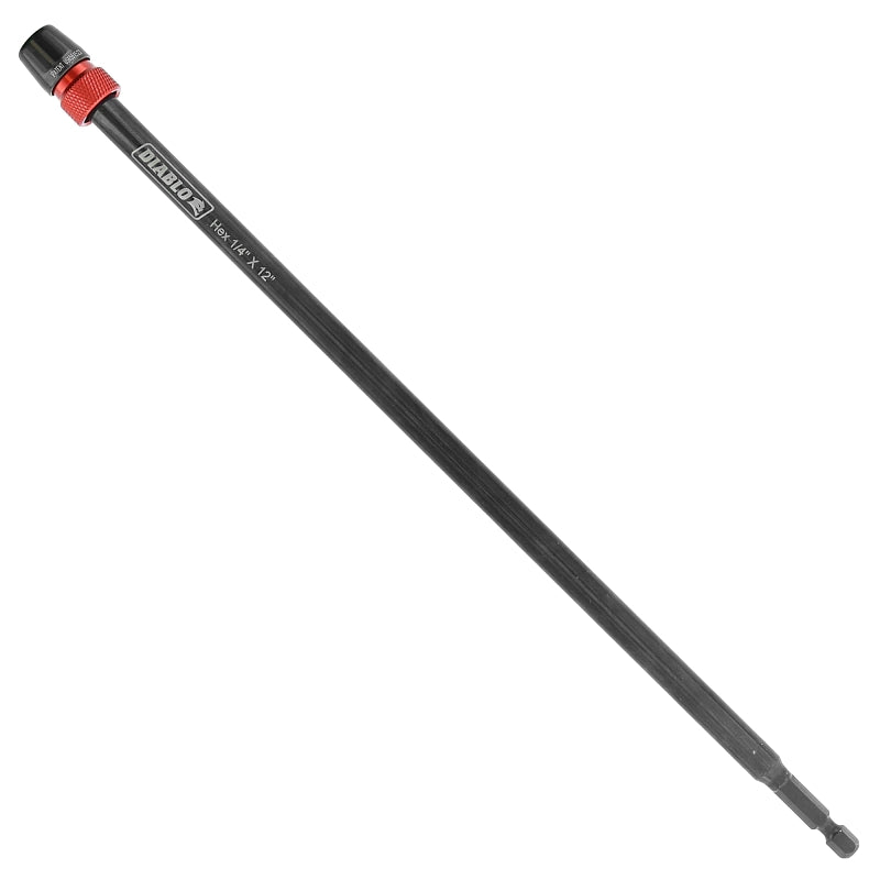 DIABLO Diablo DXT1020 Universal Drill Bit Extension, 1/4 in Shank, Hex Shank, 12 in L TOOLS DIABLO