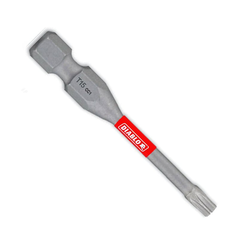 DIABLO Diablo DT152P2 Drive Bit, #15 Drive, Torx Drive, 1/4 in Shank, Hex Shank, 2 in L