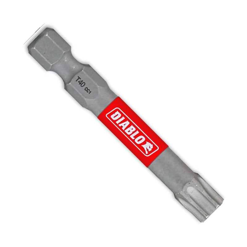 DIABLO Diablo DT402P2 Drive Bit, #40 Drive, Torx Drive, 1/4 in Shank, Hex Shank, 2 in L