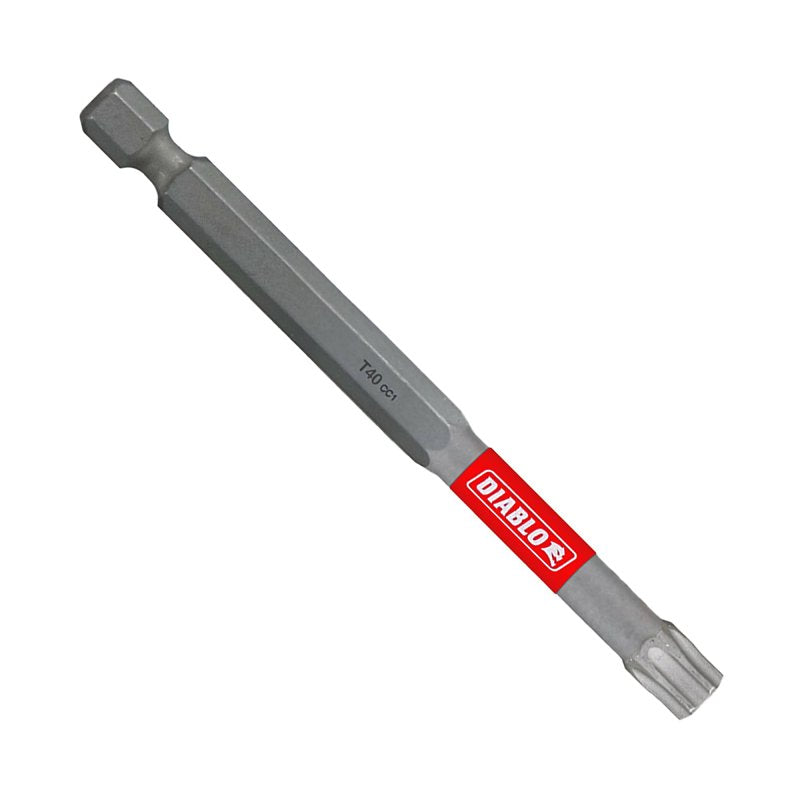 DIABLO Diablo DT4035P2 Drive Bit, #40 Drive, Torx Drive, 1/4 in Shank, Hex Shank, 3-1/2 in L HARDWARE & FARM SUPPLIES DIABLO
