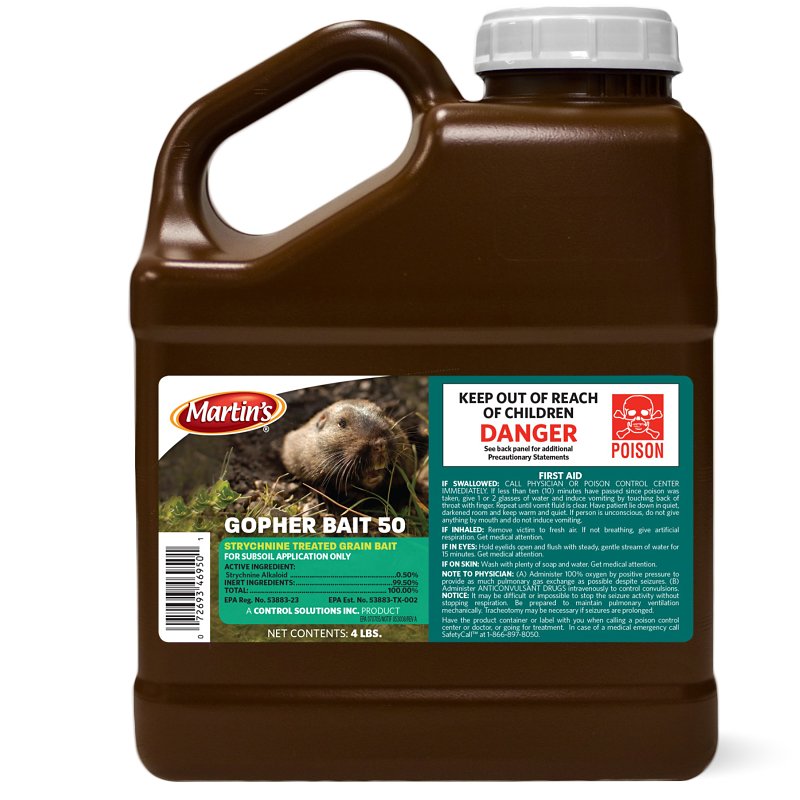 MARTIN'S Martin's 82004695 Gopher Control Bait, 32 acre Coverage LAWN & GARDEN MARTIN'S