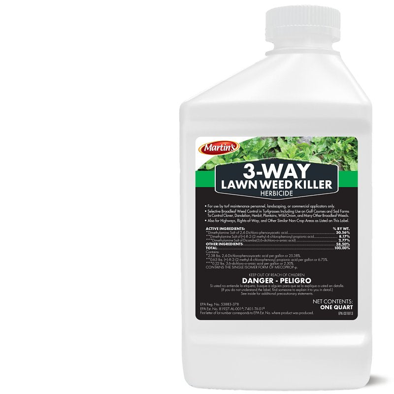 MARTIN'S Martin's 82210023 Weed Killer, Liquid, Clear Amber, 1 qt, 1/PK LAWN & GARDEN MARTIN'S