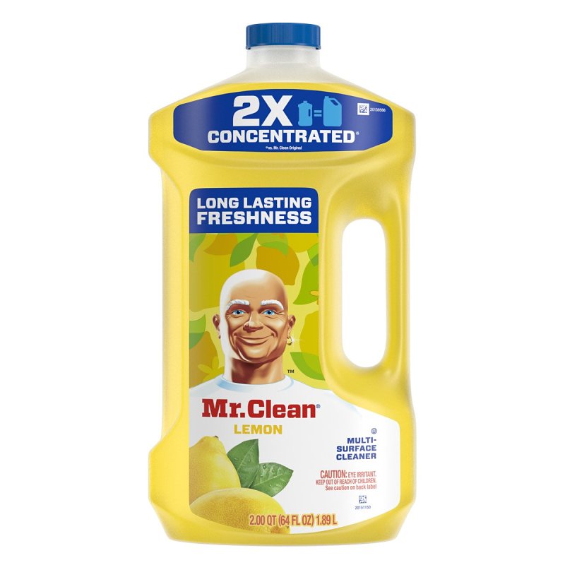 MR. CLEAN Mr Clean 11290 All-Purpose Cleaner, 64 oz Bottle, Liquid, Lemon, Clear