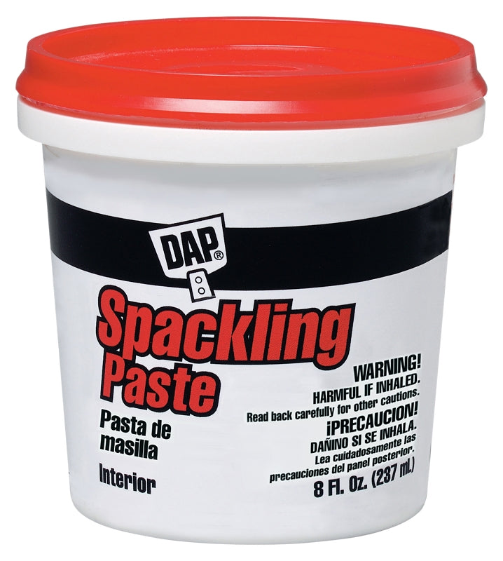 DAP DAP 10200 Spackling, Latex, Oil Base, White, 0.5 pt Tub PAINT DAP