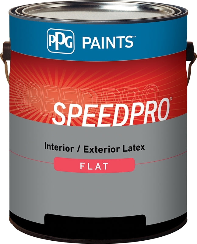 PPG PPG SPEEDPRO 14-650/01 Paint, Flat Sheen, White, 1 gal, 400 to 500 sq-ft/gal Coverage Area AUTOMOTIVE PPG