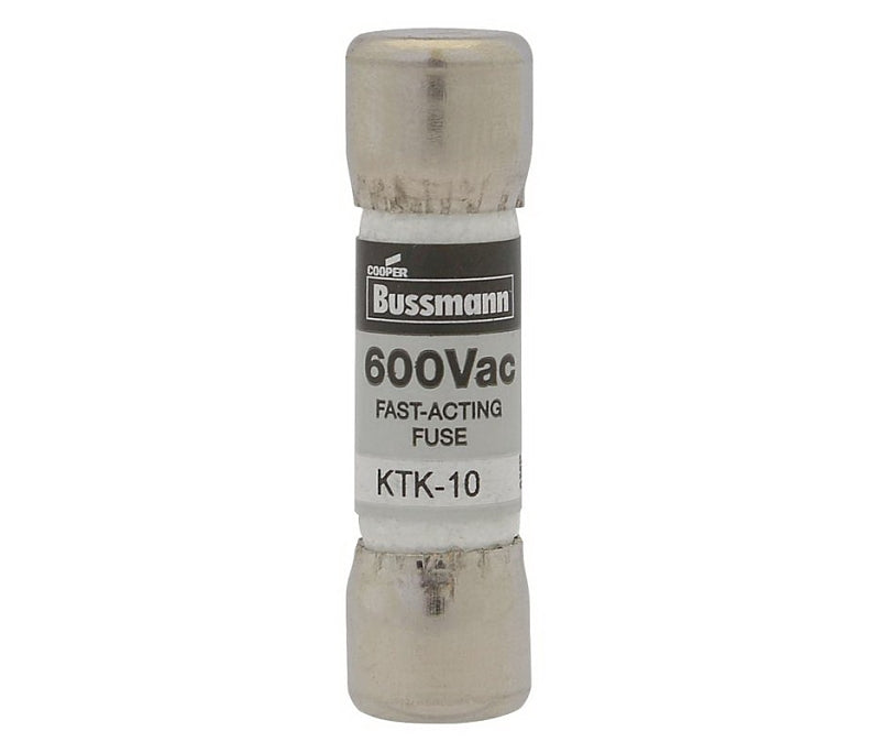 BUSSMANN Bussmann KTK-25 Fast Acting Fuse, 25 A, 600 V, 100 kA Interrupt, Melamine Body