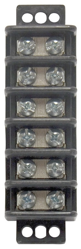 GB Gardner Bender GTB-406 Terminal Block, 600 V, 30 A, 6 -Pole, 2 -Row