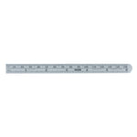 GENERAL General 305ME Precision Measuring Ruler with Graduations, SAE/Metric Graduation, Stainless Steel, Black, 15/32 in W TOOLS GENERAL