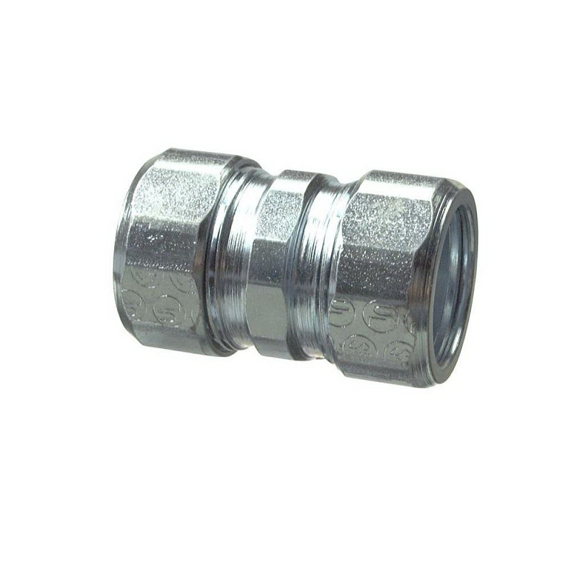 HALEX Halex 96361 Conduit Coupling, 1/2 in Compression, Steel, 1/PK ELECTRICAL HALEX