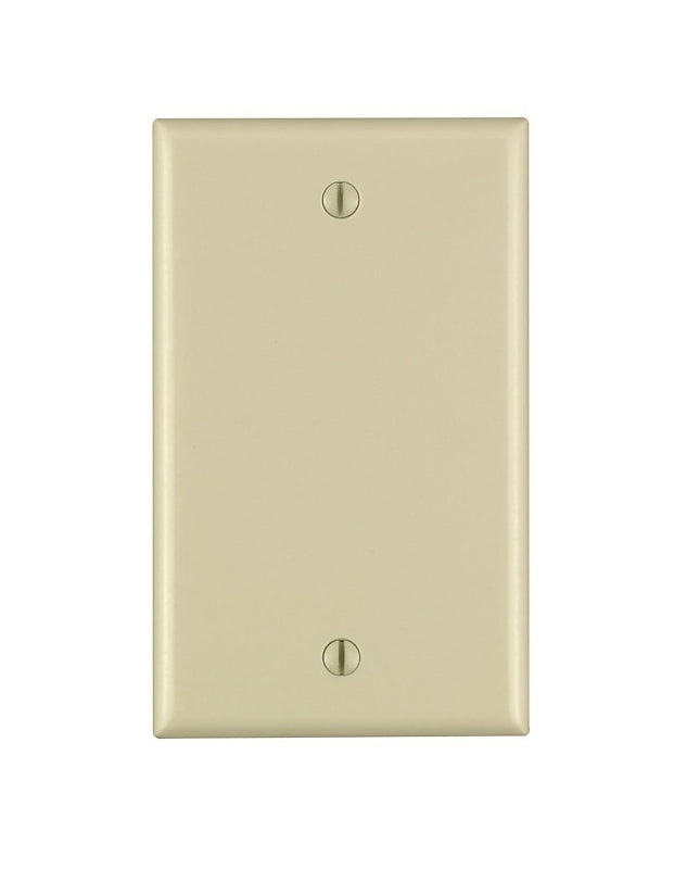 LEVITON Leviton 001-80714-00I Wallplate, 4-1/2 in L, 2-3/4 in W, 0.22 in Thick, 1 -Gang, Thermoplastic Nylon, Ivory ELECTRICAL LEVITON