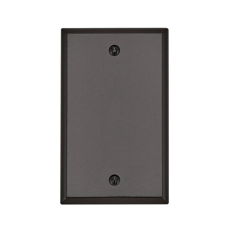 LEVITON Leviton 001-85014-000 Wallplate, 4-1/2 in L, 2-3/4 in W, 0.22 in Thick, 1 -Gang, Thermoset Plastic, Brown, Smooth ELECTRICAL LEVITON