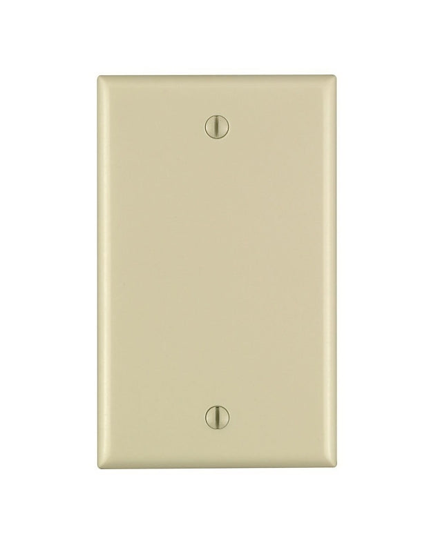 LEVITON Leviton 001-86014-000 Wallplate, 4-1/2 in L, 2-3/4 in W, 0.22 in Thick, 1 -Gang, Thermoset Plastic, Ivory, Smooth ELECTRICAL LEVITON