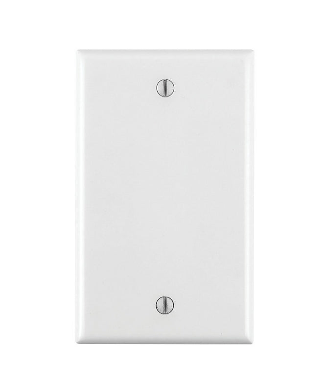 LEVITON Leviton 001-88014-000 Wallplate, 4-1/2 in L, 2-3/4 in W, 0.22 in Thick, 1 -Gang, Thermoset Plastic, White, Smooth ELECTRICAL LEVITON