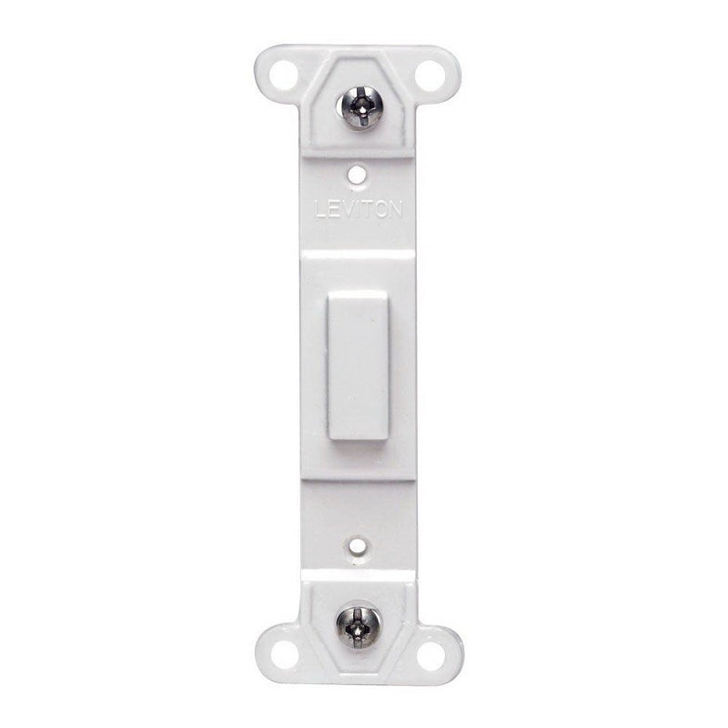 LEVITON Leviton 002-80700-00W Wallplate Adapter, 1 -Gang, Plastic, White, Surface Mounting