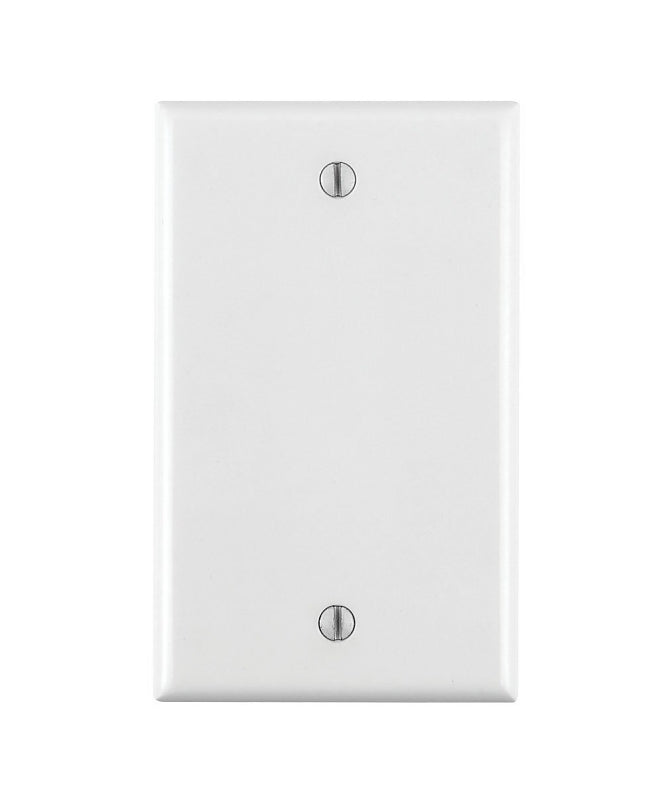 LEVITON Leviton 002-80714-00W Wallplate, 4-1/2 in L, 2-3/4 in W, 0.22 in Thick, 1 -Gang, Thermoplastic Nylon, White ELECTRICAL LEVITON