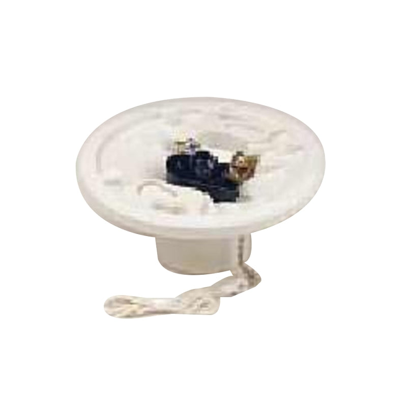 LEVITON Leviton 29816-C Lamp Holder, Keyless, 4-1/2 in Dia Dimensions, 250 V, 660 W, Aluminum Contact, White ELECTRICAL LEVITON