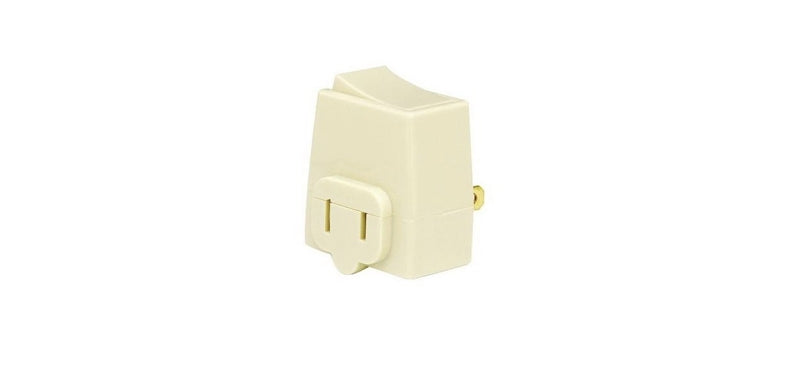 LEVITON Leviton 1469-I Switch Tap, 13 A, 125 V, 1-15R, Ivory ELECTRICAL LEVITON
