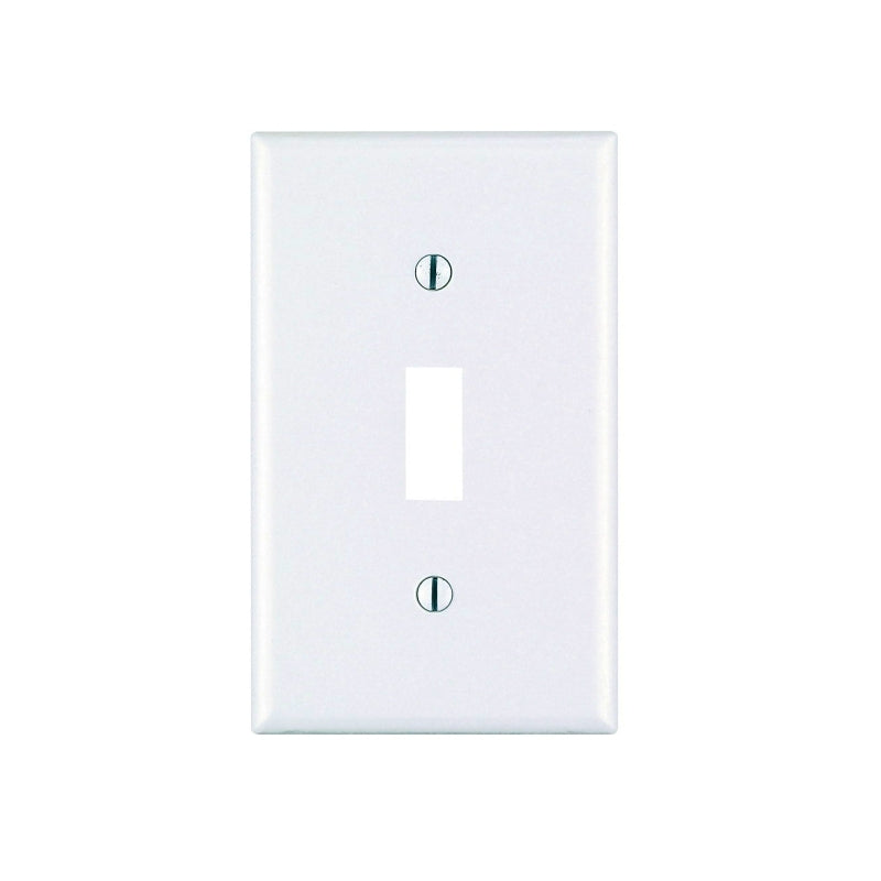 LEVITON Leviton M56-78001-TMP Wallplate, 4-1/2 in L, 2-3/4 in W, 1 -Gang, Thermoset, Light Almond, Smooth ELECTRICAL LEVITON