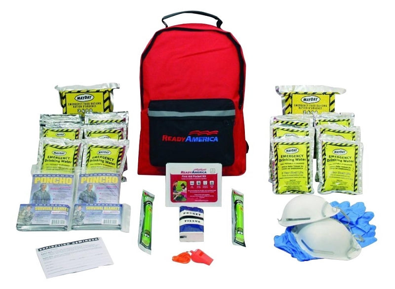 READY AMERICA Ready America 70280 Emergency Kit, Includes: (2) 2400 Calorie Food Bars, (12) 4.225 oz Water Pouches HARDWARE & FARM SUPPLIES READY AMERICA