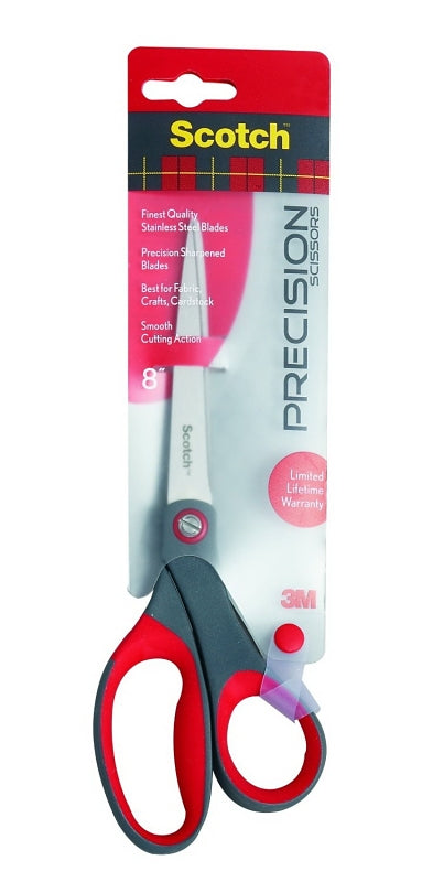 SCOTCH Scotch 1448 Scissors, Stainless Steel Blade, Comfort-Grip Handle, 8 in OAL HOUSEWARES SCOTCH