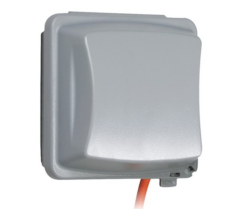 HUBBELL Hubbell MM2410G Cover, 5-3/4 in L, 5-1/2 in W, Polycarbonate, Gray