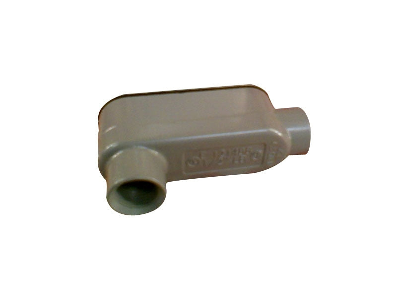 TEDDICO/BWF BWF 600-CGV Conduit Body, 1/2 in Hub, Threaded, Aluminum, Gray ELECTRICAL TEDDICO/BWF