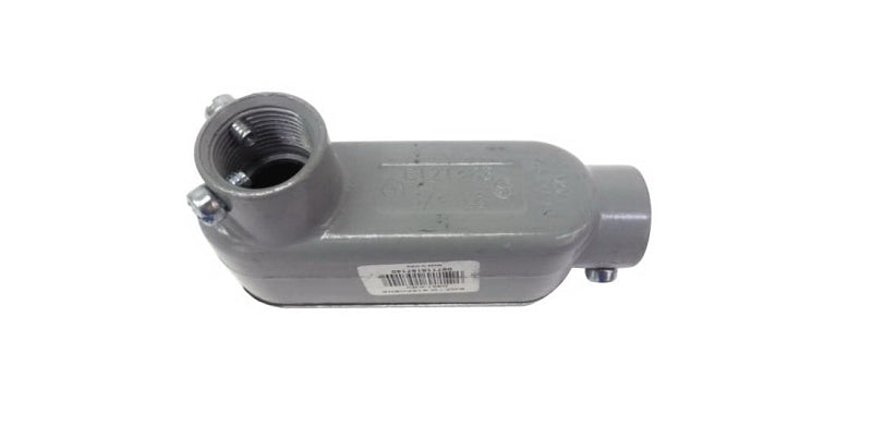 TEDDICO/BWF BWF 601-CGV Conduit Body, 3/4 in Hub, Threaded, Aluminum, Gray ELECTRICAL TEDDICO/BWF