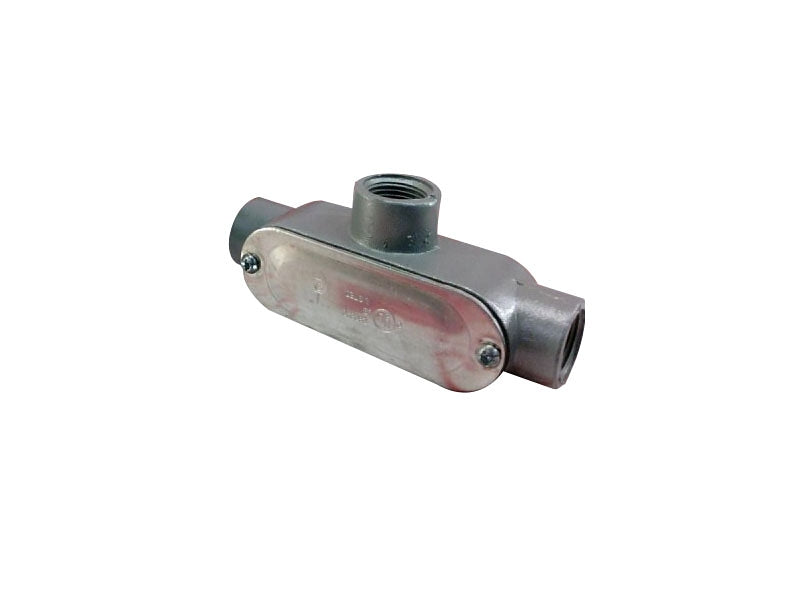 TEDDICO/BWF BWF 700-CGV Conduit Body, 3 -Hub, 1/2 in Hub, Threaded, Aluminum, Gray ELECTRICAL TEDDICO/BWF