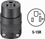 LEVITON MFG CO BLK CORD CONNECTOR