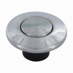 DANCO COMPANY Garbage Disposal Replacement Air Switch Button, Top Mount, Stainless Steel