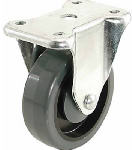 RICHELIEU AMERICA LTD Poly Wheel, Rigid Plate Caster, 4 In.