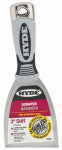 HYDE Hyde Pro Stainless Series 06408 Scraper, 3 in W Blade, 1-Edge Blade, Stainless Steel Blade, Plastic/Wood Handle PAINT HYDE