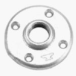 ASC ENGINEERED SOLUTIONS Galvanized Floor Flange, 3/8 In.