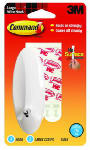 3M COMPANY Large Wire Hook, 1.5 x 4 x 2 In.