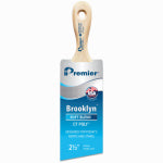 PREMIER PAINT ROLLER Premier Brooklyn 17307 Paint Brush, 2-1/2 in W, Short Sash Brush, 3 in L Bristle, Polyester Bristle PAINT PREMIER PAINT ROLLER