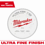 MILWAUKEE ELECTRIC TOOL CORP Ultra Fine Finish Circular Saw Blade, 100 Teeth, 12 In. TOOLS MILWAUKEE ELECTRIC TOOL CORP