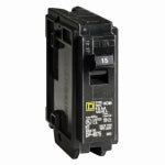 SQUARE D BY SCHNEIDER ELECTRIC Homeline 15-Amp Single-Pole Circuit Breaker