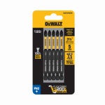 BLACK & DECKER/DEWALT FlexTorq PH2 Driver Bits, Impact Ready, 3.5 In., 5-Pk.