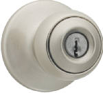 ASSA ABLOY AMERICAS RESIDENTIALINC. Security Polo Entry Knob Lockset, Satin Nickel HARDWARE & FARM SUPPLIES ASSA ABLOY AMERICAS RESIDENTIALINC.