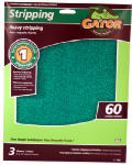 GATOR Gator 7260 Sanding Sheet, 9 in W, 11 in L, 60 Grit, Coarse, Aluminum Oxide Abrasive PAINT GATOR