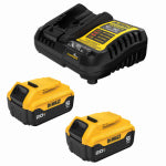 BLACK & DECKER/DEWALT Set of 2 20-Volt Max 5ah Batteries & Charger TOOLS BLACK & DECKER/DEWALT