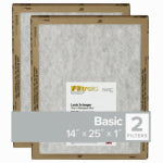 3M COMPANY 14x25 x 1 In. Flat Panel Air Filter, 2-Pk. PLUMBING, HEATING & VENTILATION 3M COMPANY