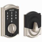 SCHLAGE LOCK CO Touch Keyless Deadbolt, Camelot Trim, Satin Nickel HARDWARE & FARM SUPPLIES SCHLAGE LOCK CO
