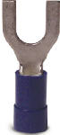 GB Gardner Bender 10-114 Spade Terminal, 600 V, 16 to 14 AWG Wire, #8 to 10 Stud, Vinyl Insulation, Blue, 100/PK ELECTRICAL GB   