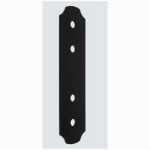 ASSA ABLOY AMERICAS RESIDENTIALI NC Hartley Collection Decorative Flat Strap, Black, 3 x 11-1/4 In.