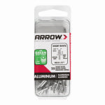 ARROW Arrow RSA1/8 Pop Rivet, Short, 1/8 in Grip, 1/8 in L, Aluminum, 25/PK TOOLS ARROW