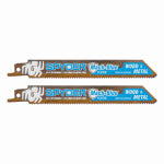 J S PRODUCTS Mach-Blue Bi-Metal Reciprocating Saw Blades, Wood/Metal Cutting, 10/14-TPI, 6 In., 2-Pk. TOOLS J S PRODUCTS