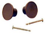 L E JOHNSON Bi-Fold Door Knob, Light Brown, 1-3/4 In., 2-Pk.
